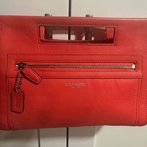 New Coach Coral Colored Clutch Purse